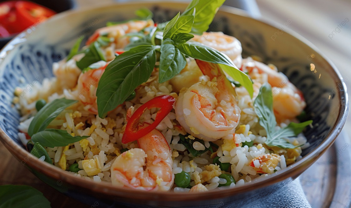 Green Curry Shrimp Rice
